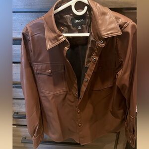 Brown pleather. Brand new